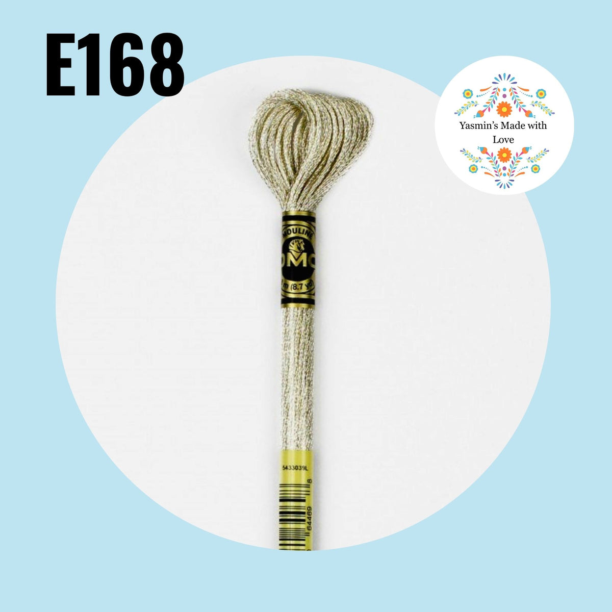 DMC E168 - Silver Light Effects Embroidery Thread