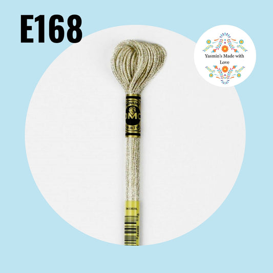 DMC E168 - Silver Light Effects Embroidery Thread