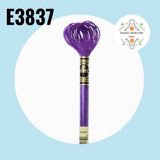 DMC E3837 - Purple Ruby Light Effects Embroidery Thread