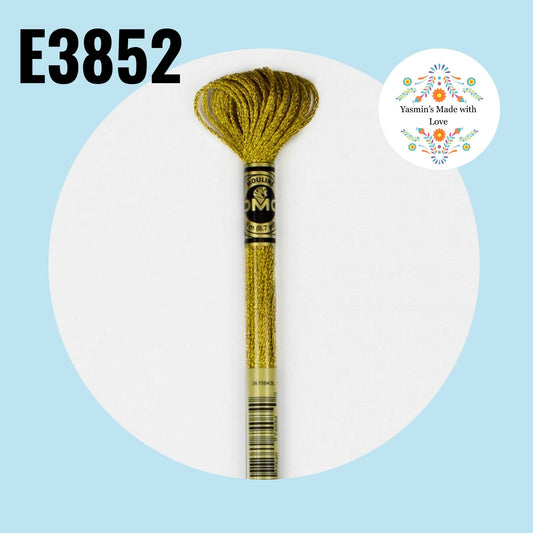DMC E3852 - Dark Gold Light Effects Embroidery Thread