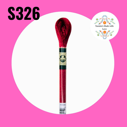 DMC S326 - Rose Very Dark Satin Embroidery Thread