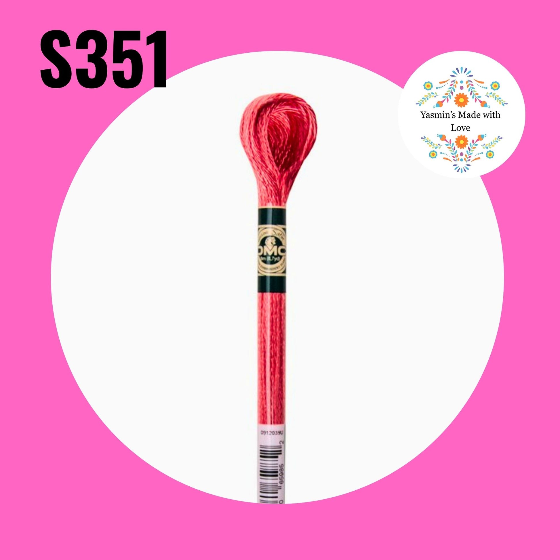 DMC S351 - Coral Satin Embroidery Thread