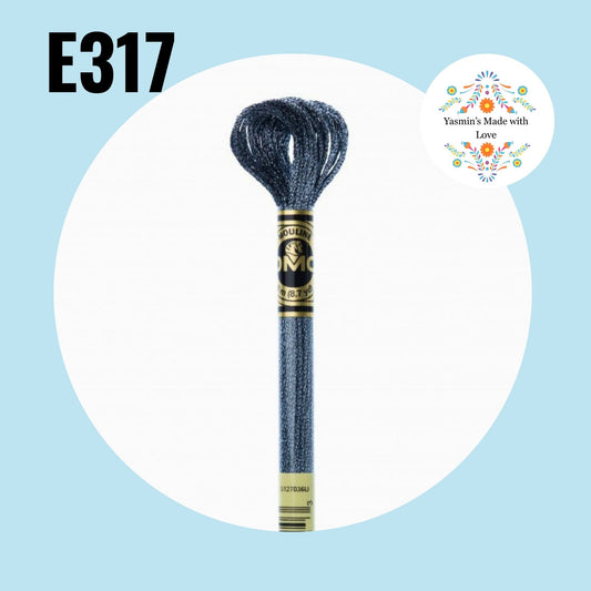 DMC E317 - Titanium Light Effects Embroidery Thread