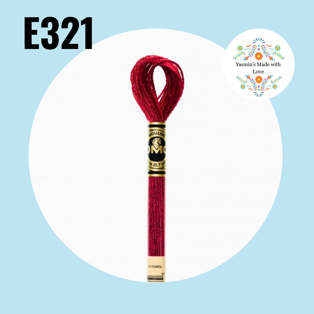 DMC E321 - Red Ruby Light Effects Embroidery Thread