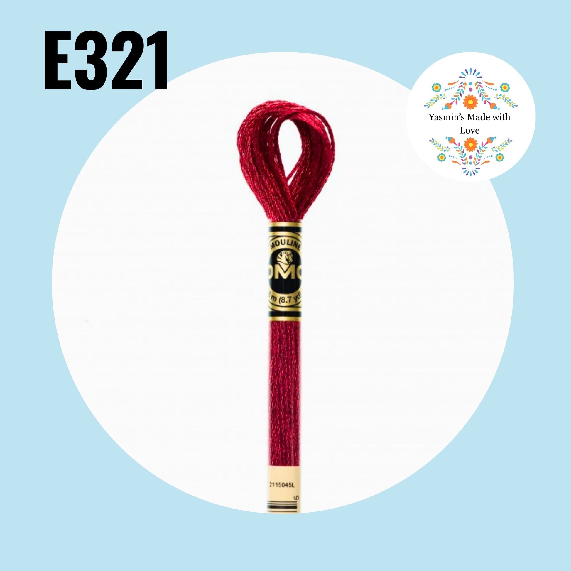 DMC E321 - Red Ruby Light Effects Embroidery Thread