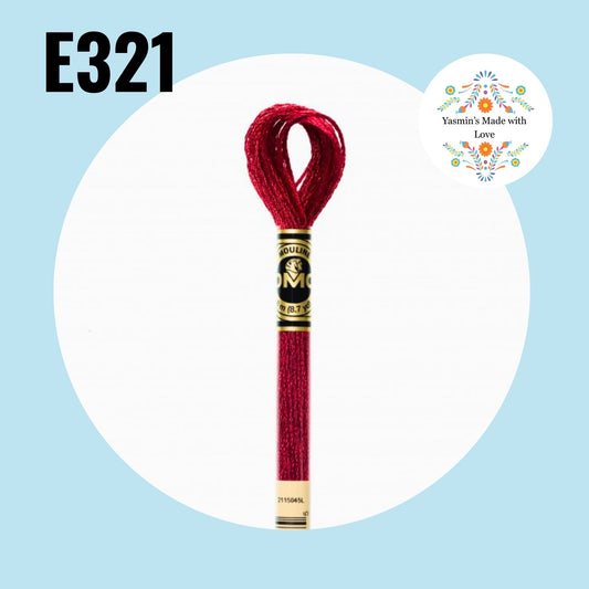 DMC E321 - Red Ruby Light Effects Embroidery Thread