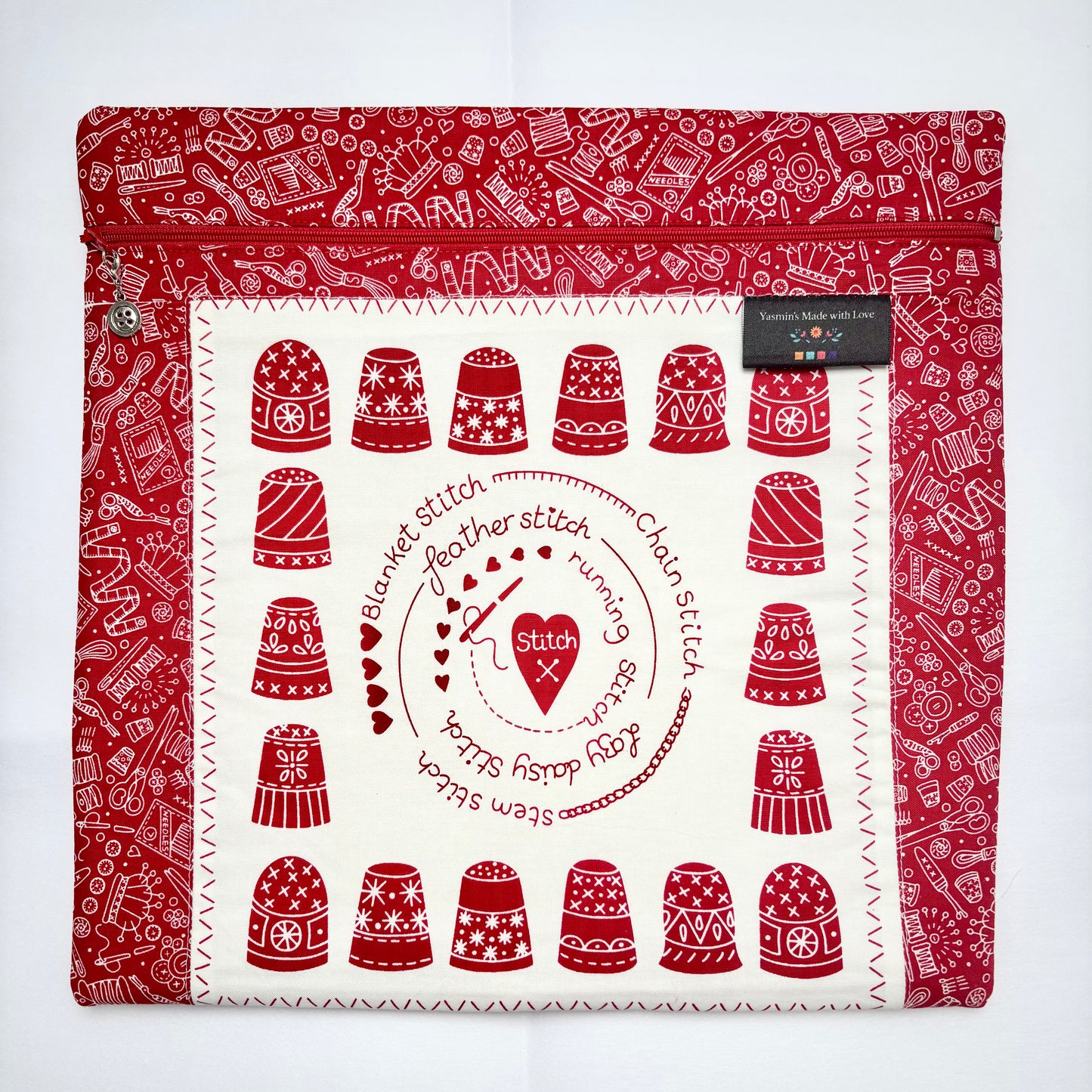 Say It With a Stitch - Stitch Project Bag (12"x12")