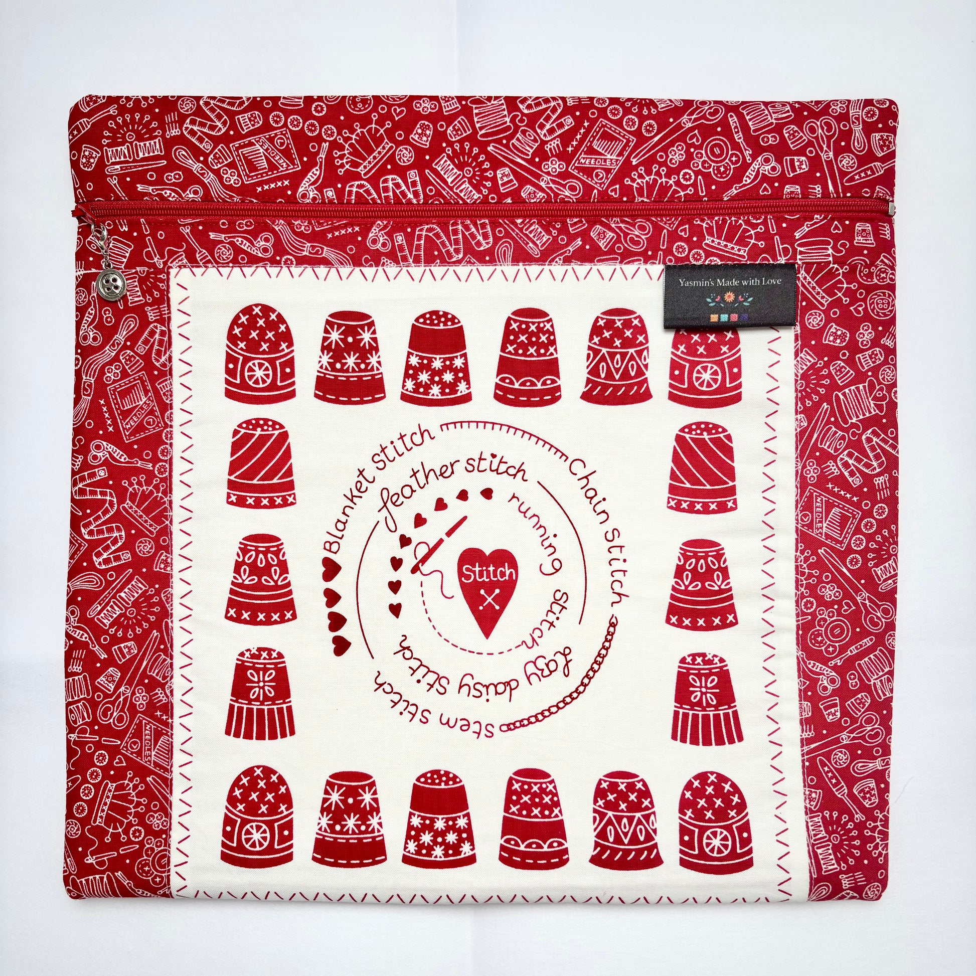 Say It With a Stitch - Stitch Project Bag (12"x12")