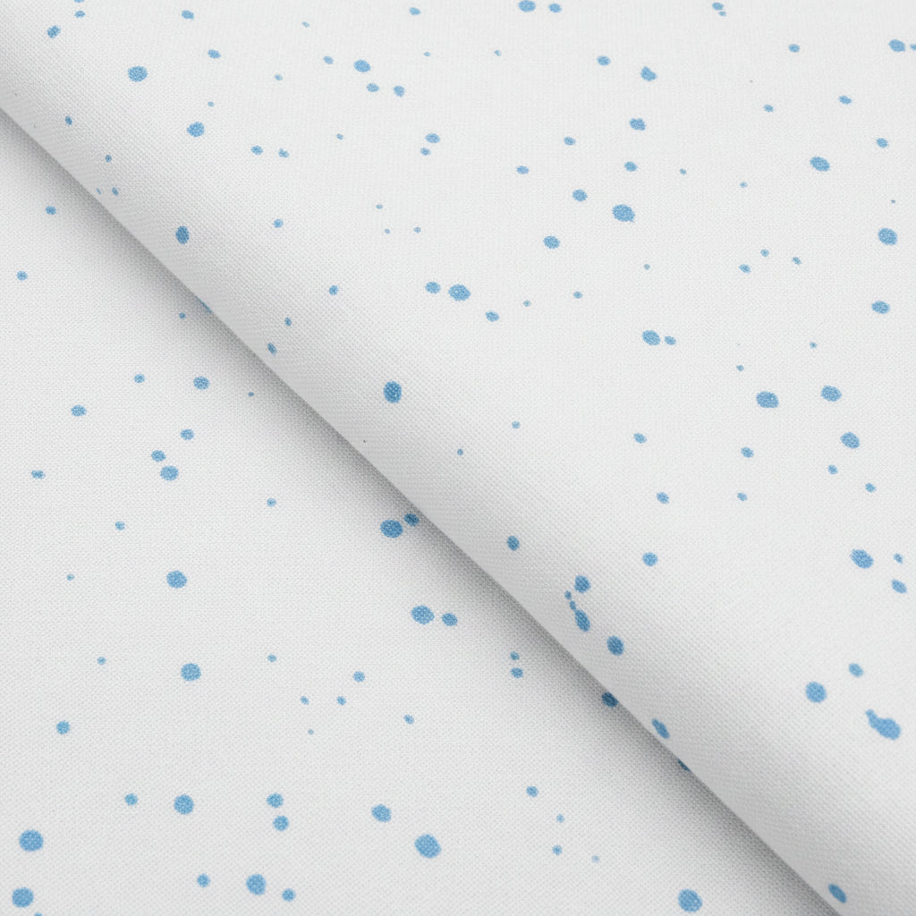 Zweigart 32ct Murano Evenweave – White with Blue Splash (1299)