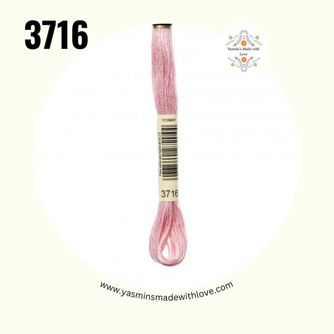 3716 Dusty Rose Very Light – DMC Mouliné Standard Cotton