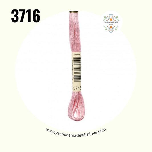 3716 Dusty Rose Very Light – DMC Mouliné Standard Cotton