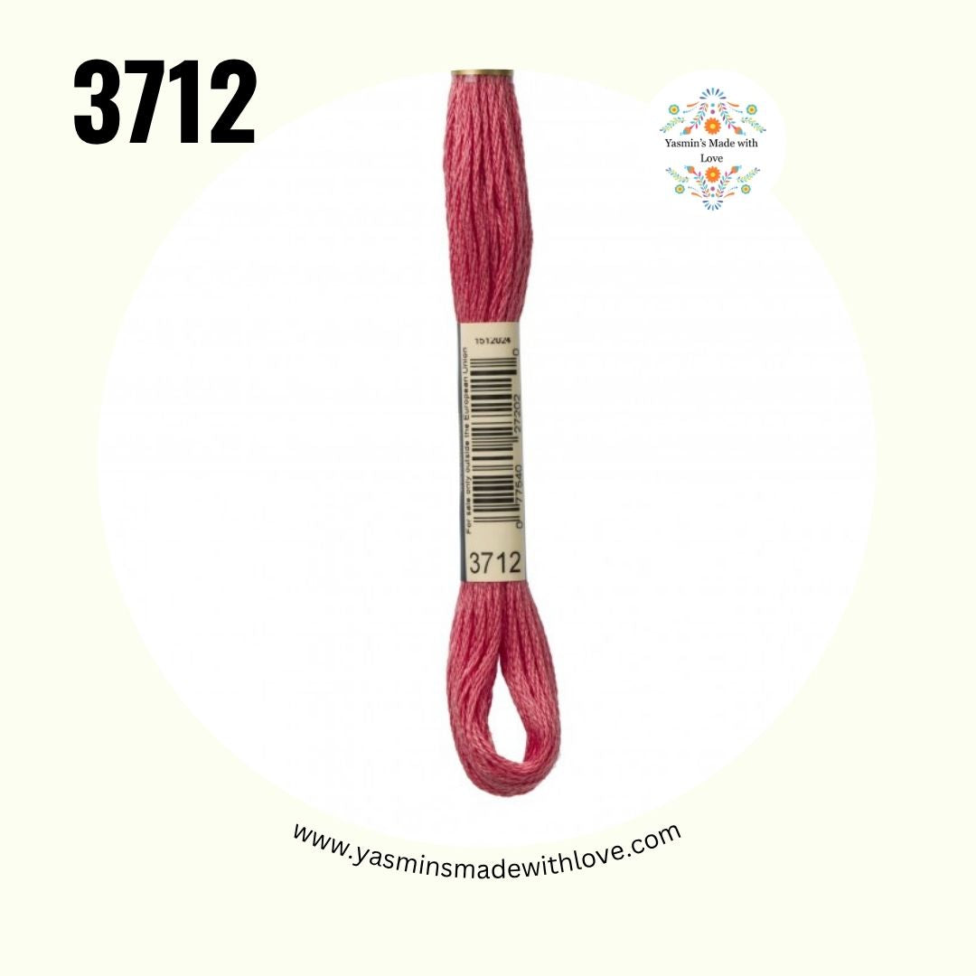 3712 Salmon Medium – DMC Mouliné Standard Cotton