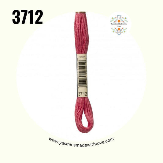 3712 Salmon Medium – DMC Mouliné Standard Cotton