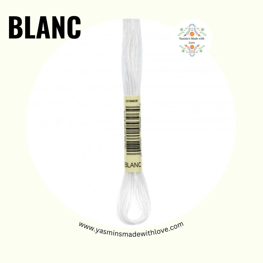 Blanc – DMC Mouliné Standard Cotton