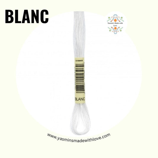 Blanc – DMC Mouliné Standard Cotton