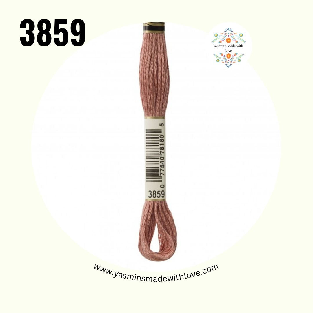 3859 Rosewood Light – DMC Mouliné Standard Cotton
