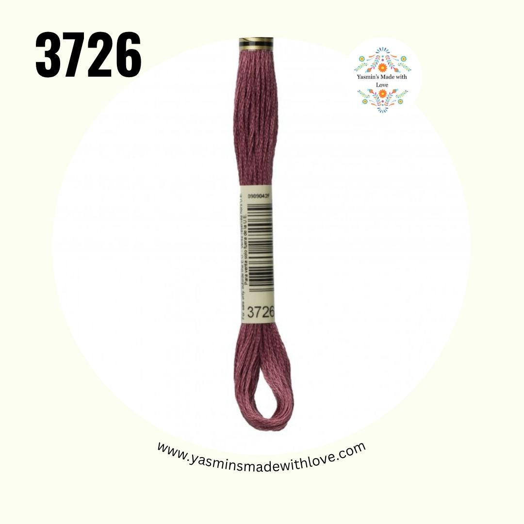 3726 Antique Mauve Dark – DMC Mouliné Standard Cotton