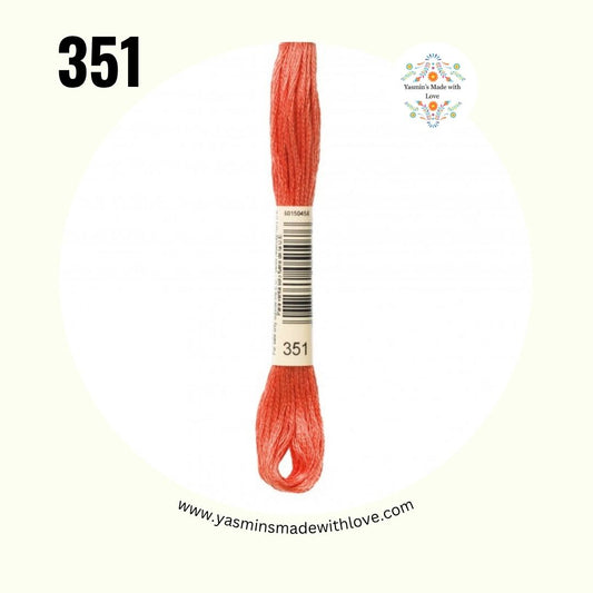 DMC 351 Coral – DMC Mouliné Standard Cotton