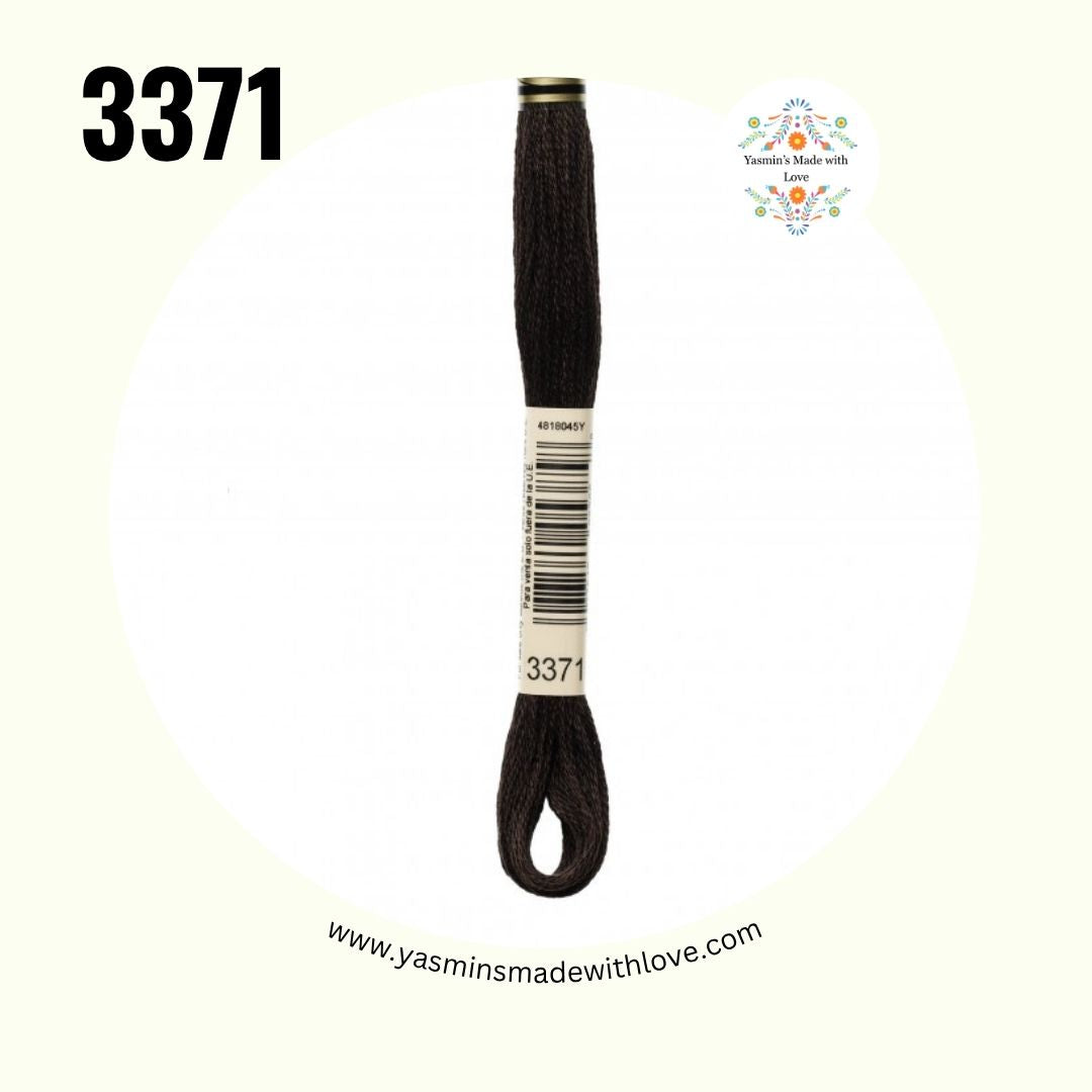 3371 Black Brown – DMC Mouliné Standard Cotton