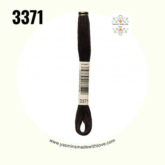 3371 Black Brown – DMC Mouliné Standard Cotton