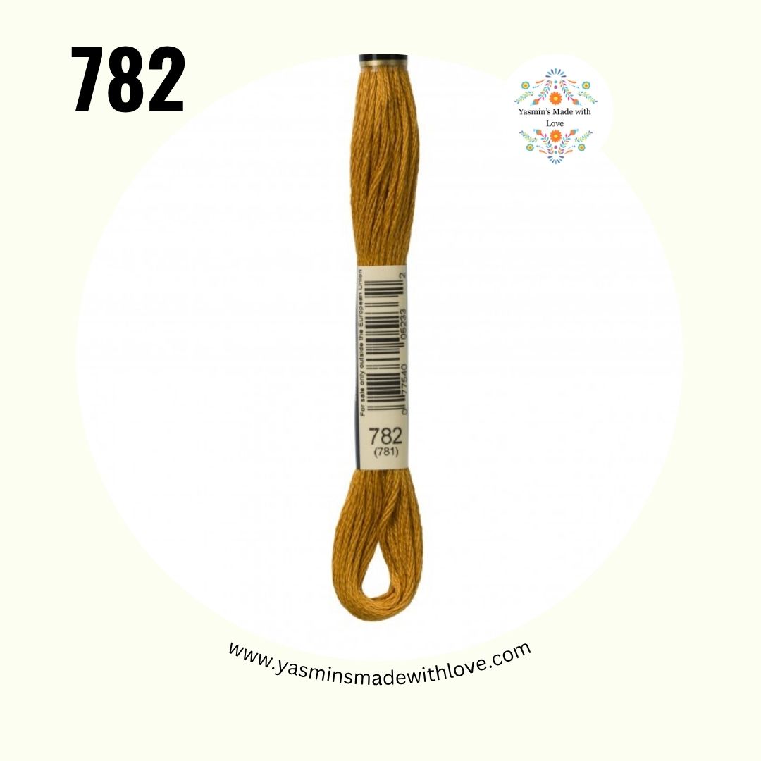 782 Topaz Dark – DMC Mouliné Standard Cotton