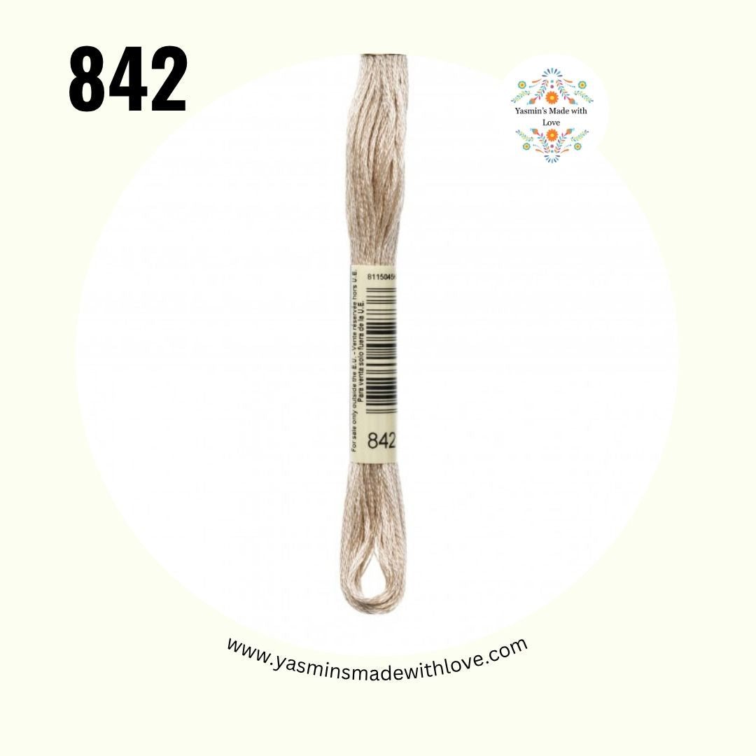 842 Beige Brown Very Light – DMC Mouliné Standard Cotton