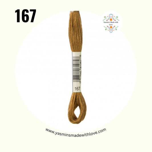 DMC 167 Khaki Brown – DMC Mouliné Standard Cotton