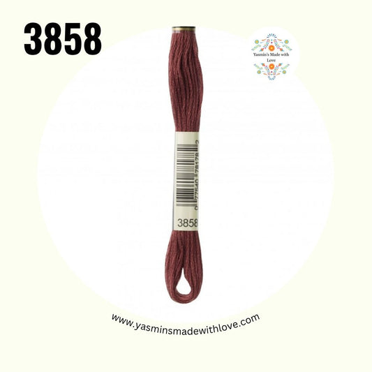 3858 Rosewood Medium – DMC Mouliné Standard Cotton