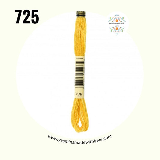 DMC 725 Topaz – Mouliné Standard Cotton Embroidery Floss