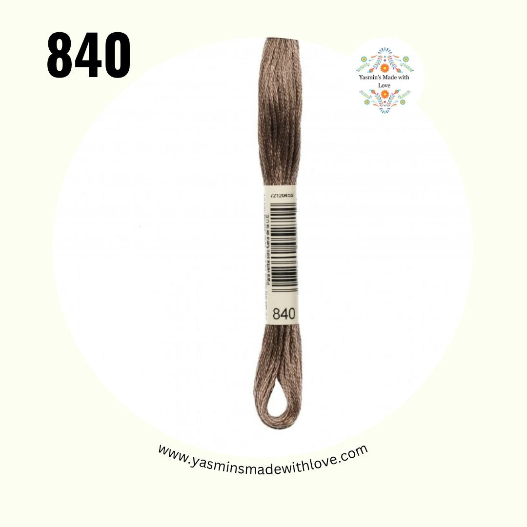 840 Beige Brown Medium – DMC Mouliné Standard Cotton