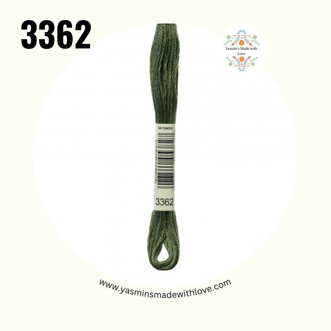 3362 Pine Green Dark – DMC Mouliné Standard Cotton