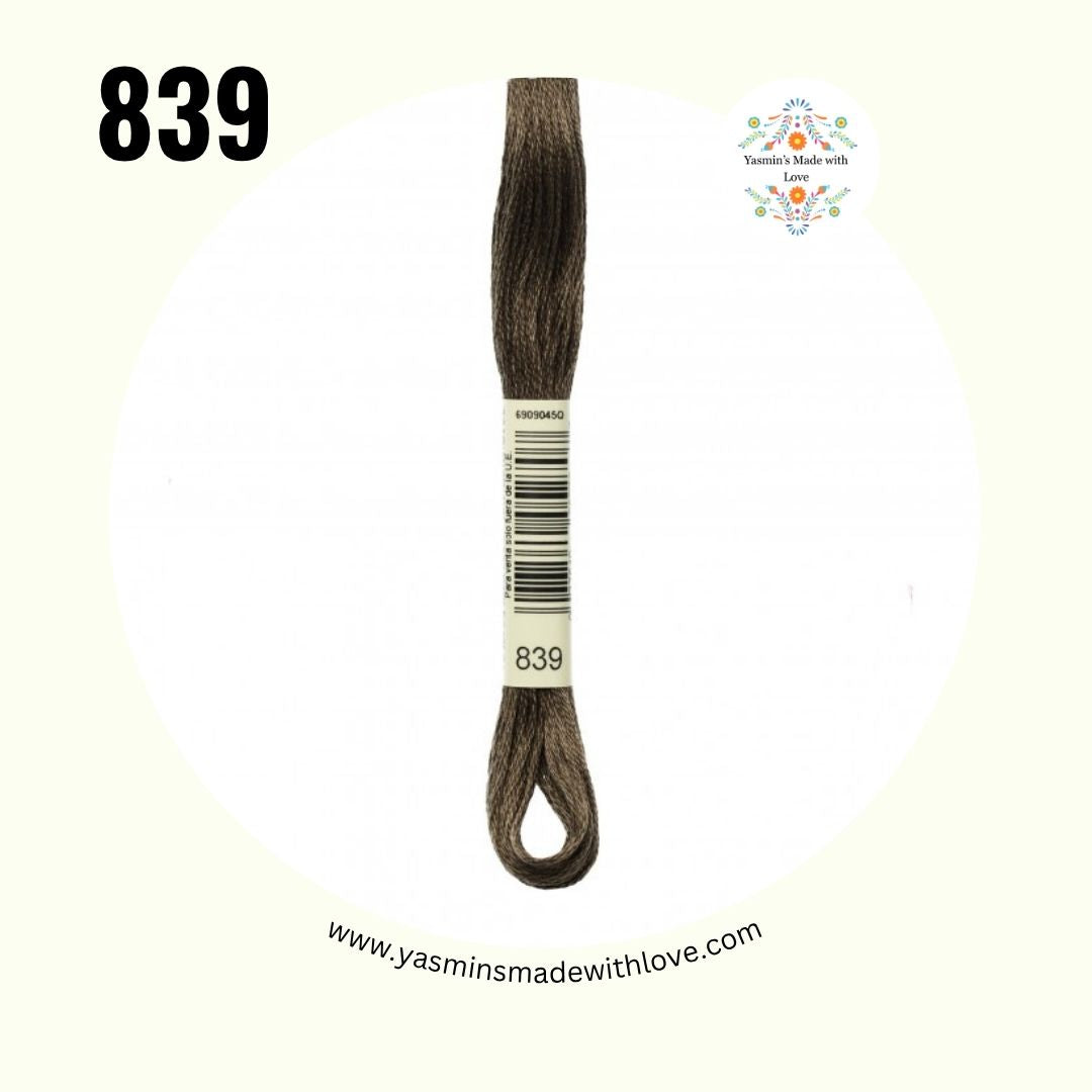 839 Beige Brown Dark – DMC Mouliné Standard Cotton