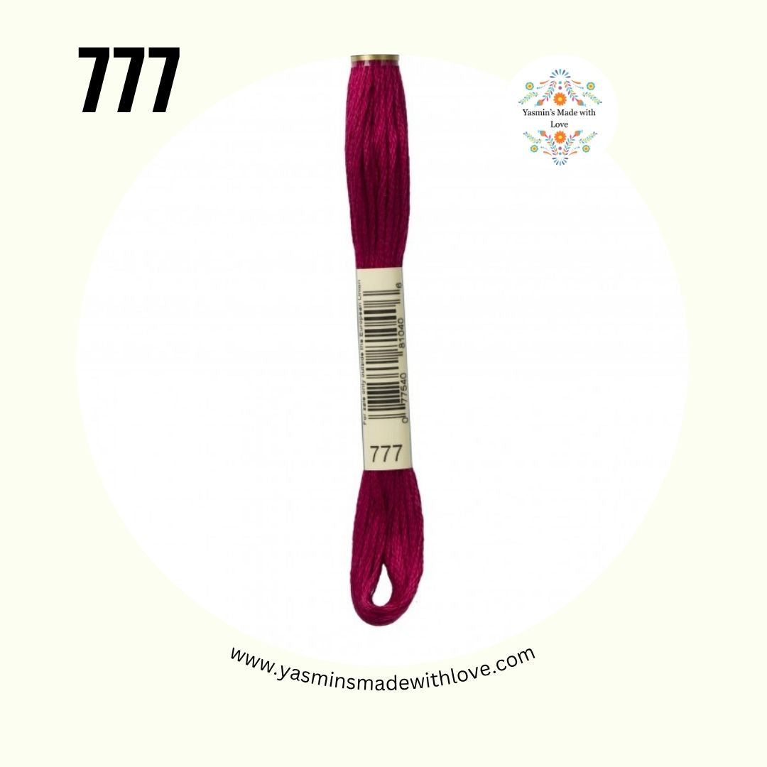 777 Red Deep – DMC Mouliné Standard Cotton