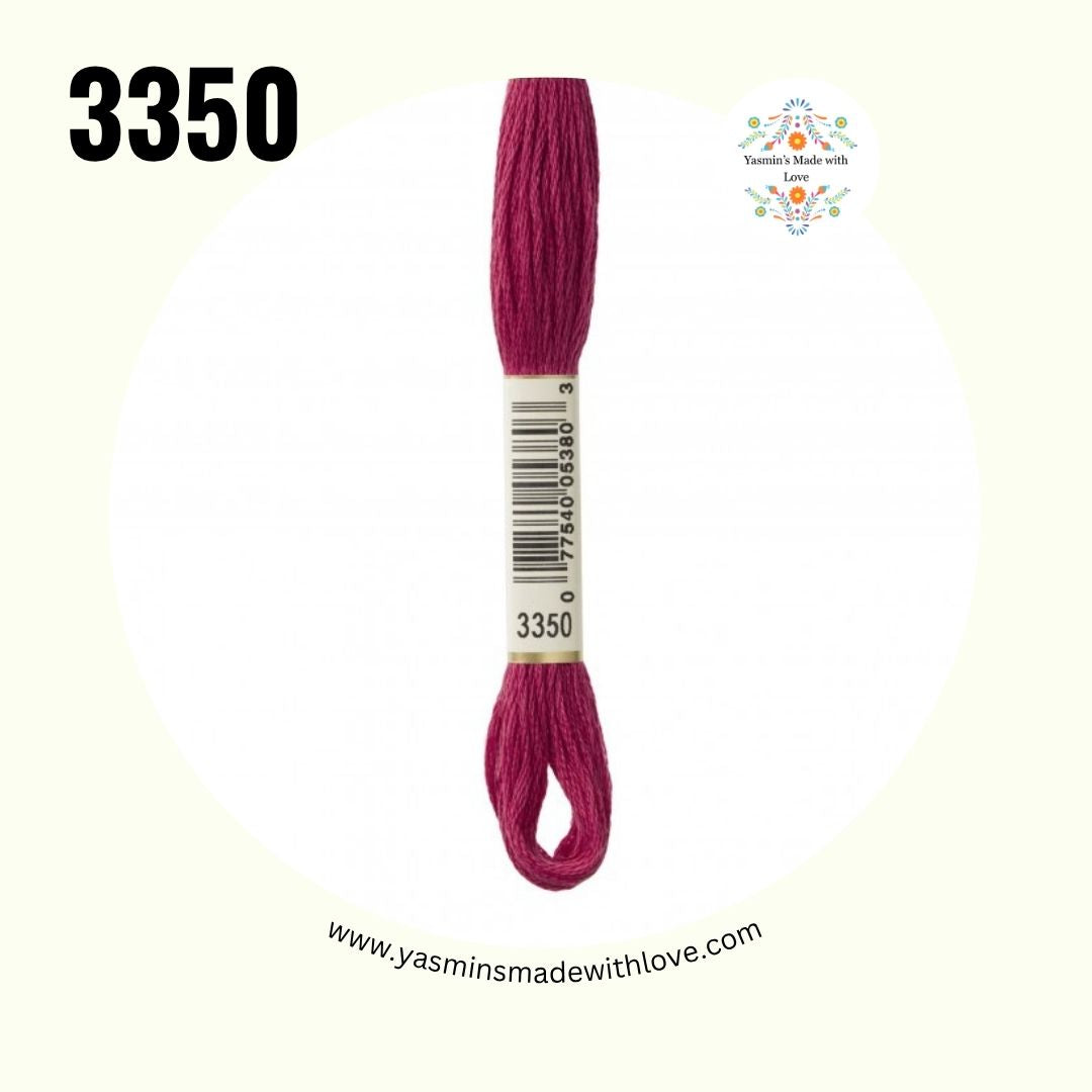 3350 Dusty Rose Ultra Dark – DMC Mouliné Standard Cotton