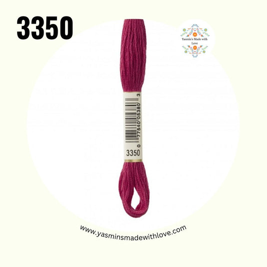 3350 Dusty Rose Ultra Dark – DMC Mouliné Standard Cotton