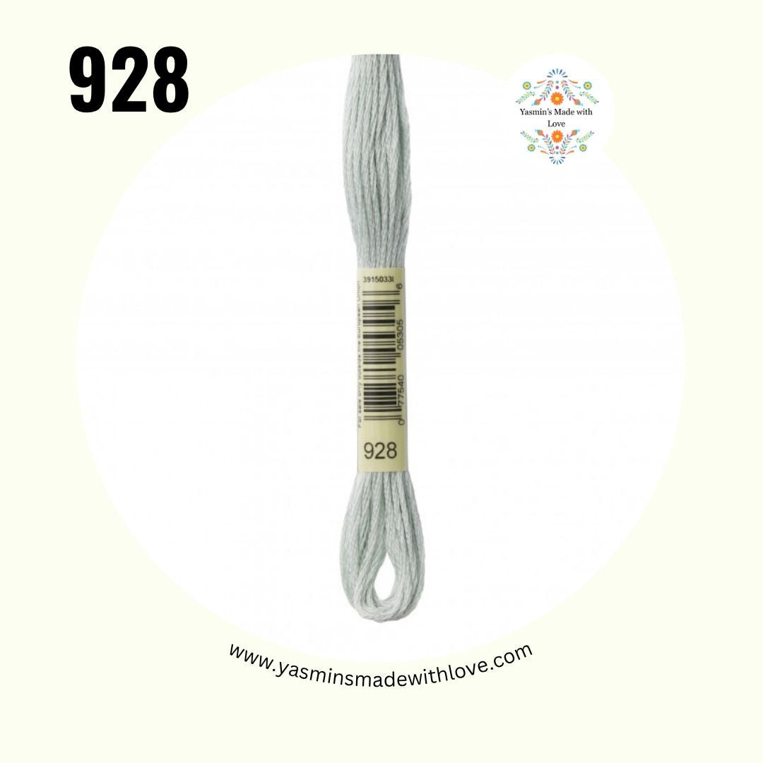 928 Gray Green Very Light – DMC Mouliné Standard Cotton