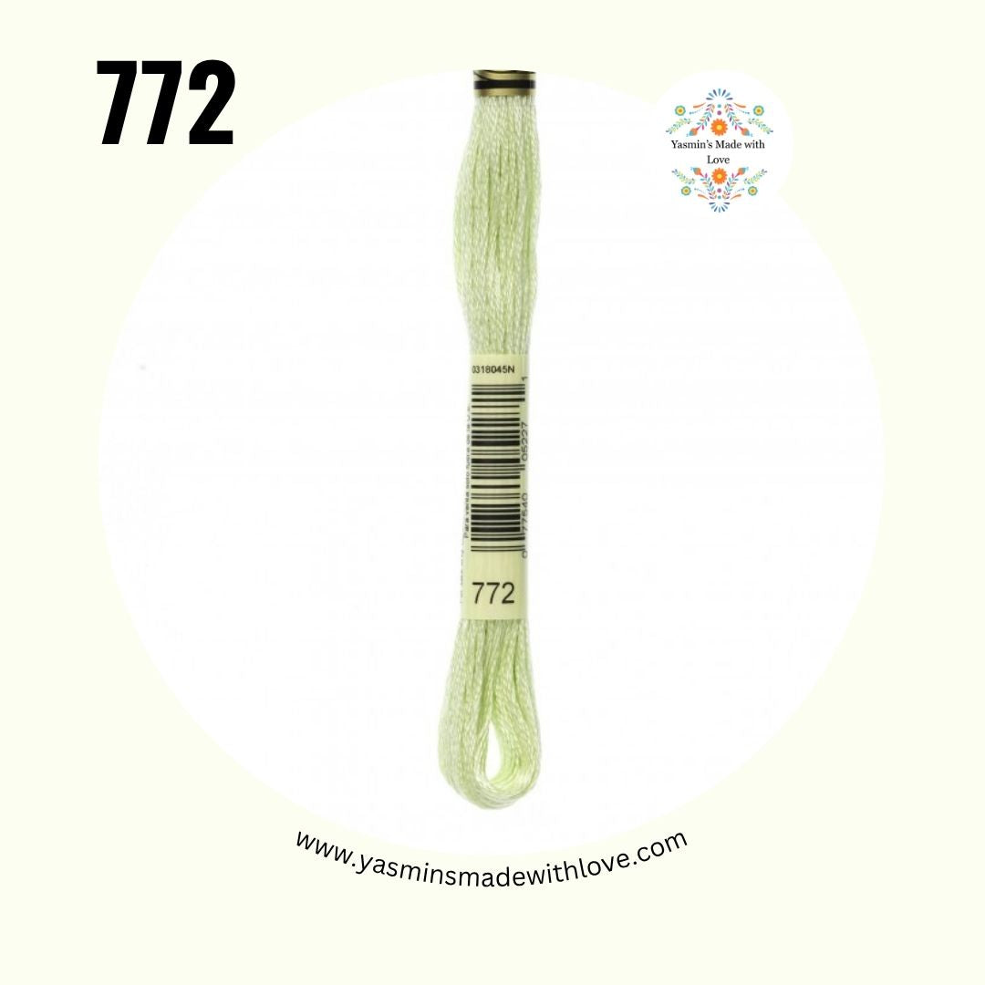 772 Yellow Green Very Light – DMC Mouliné Standard Cotton