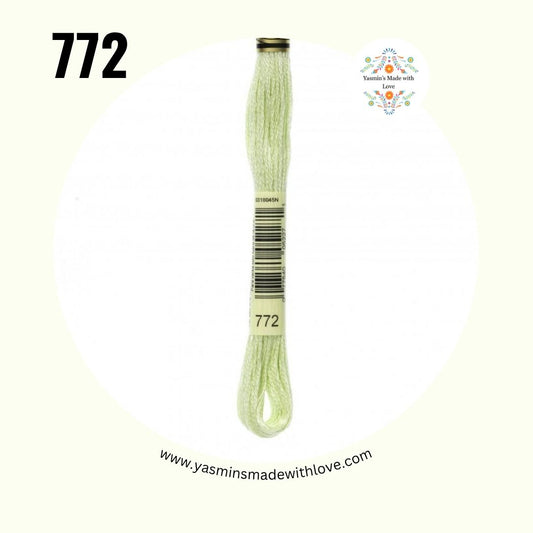 772 Yellow Green Very Light – DMC Mouliné Standard Cotton