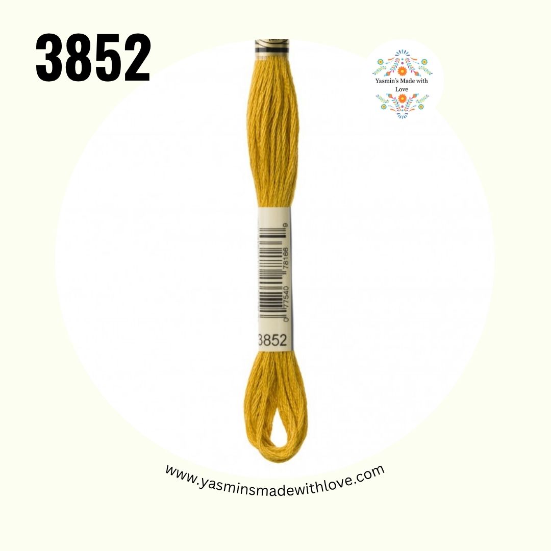 3852 Straw Very Dark – DMC Mouliné Standard Cotton