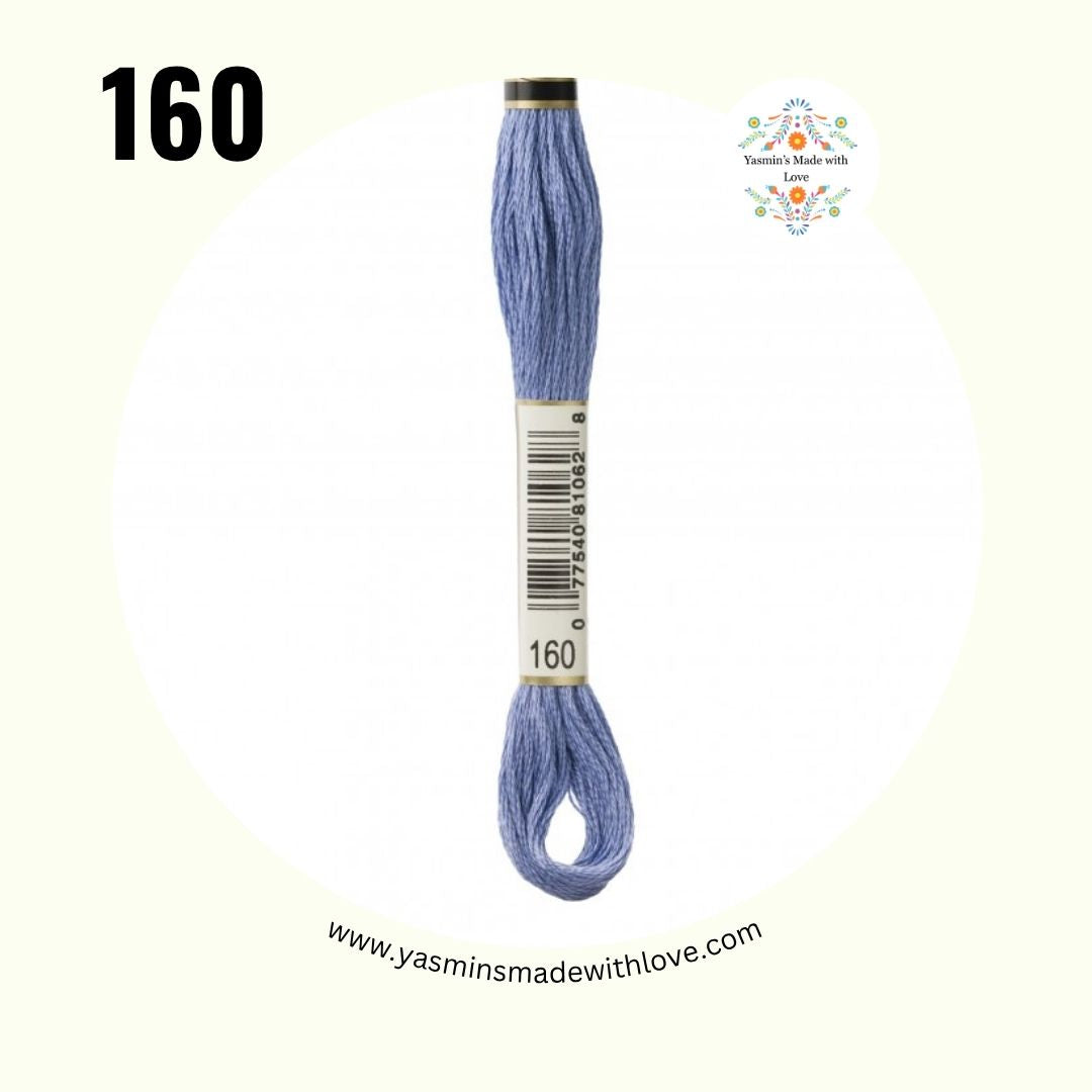 DMC 160 Petrol Blue Medium – DMC Mouliné Standard Cotton