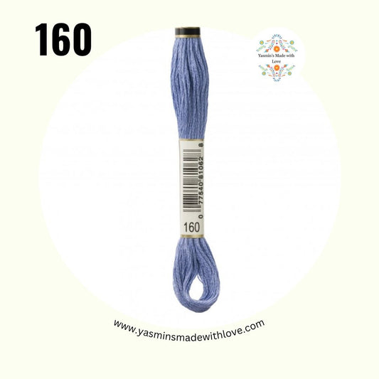 DMC 160 Petrol Blue Medium – DMC Mouliné Standard Cotton