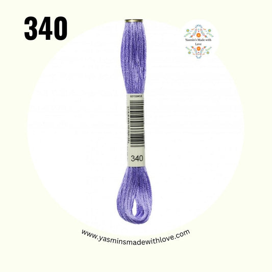DMC 340 Blue Violet Medium – DMC Mouliné Standard Cotton