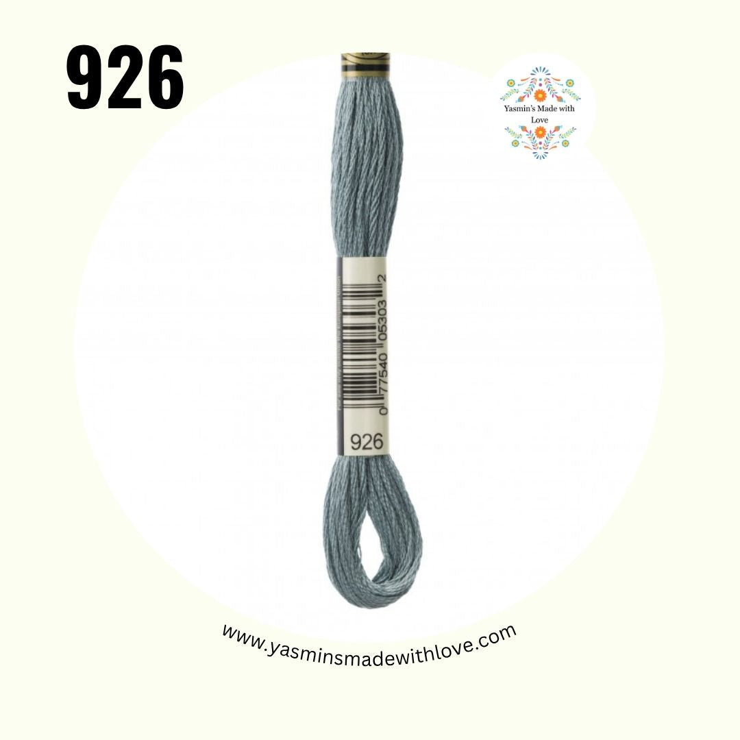 926 Gray Green Medium – DMC Mouliné Standard Cotton