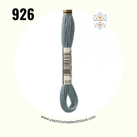 926 Gray Green Medium – DMC Mouliné Standard Cotton