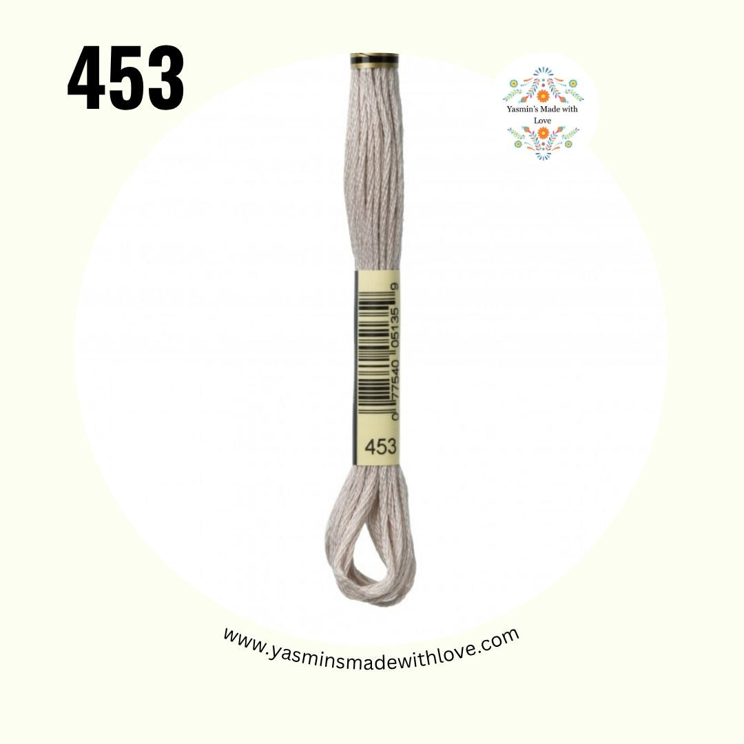 DMC 453 Shell Gray Light – Mouliné Standard Cotton Embroidery Floss