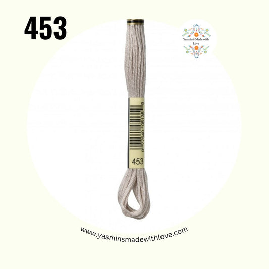 DMC 453 Shell Gray Light – Mouliné Standard Cotton Embroidery Floss