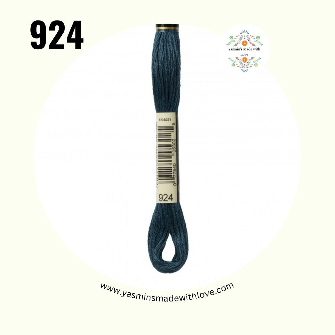 924 Gray Green Very Dark – DMC Mouliné Standard Cotton
