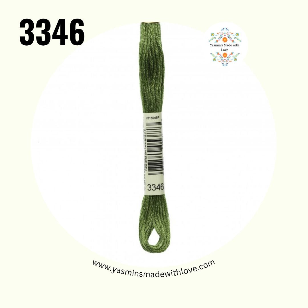3346 Hunter Green – DMC Mouliné Standard Cotton