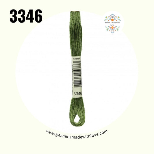 3346 Hunter Green – DMC Mouliné Standard Cotton