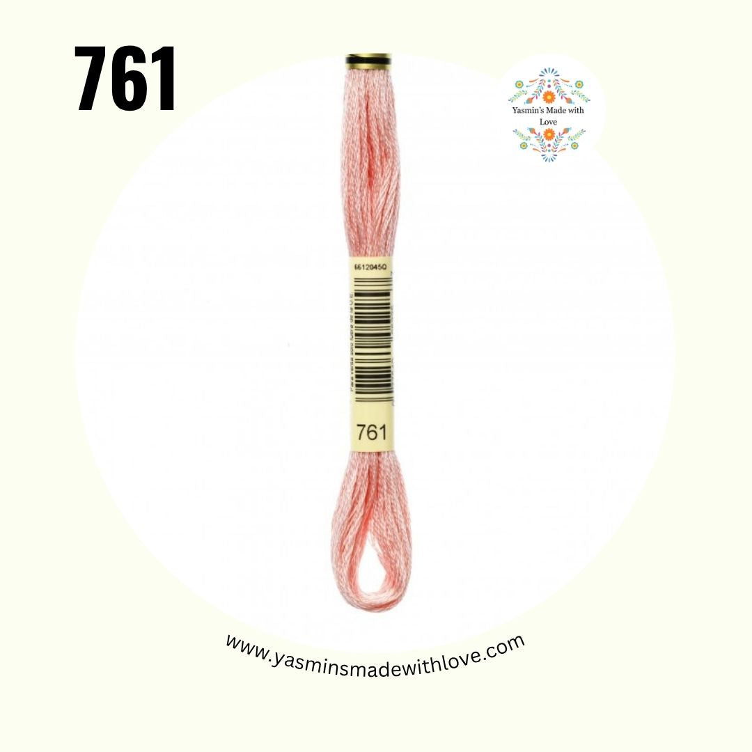 761 Salmon Light – DMC Mouliné Standard Cotton

